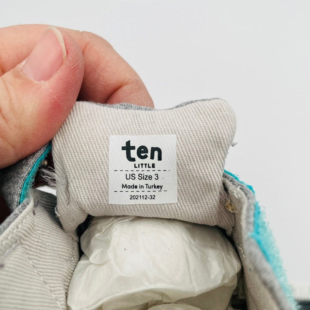 NWOT Ten Little Everyday Original Baby First Walker Shoes Gray Jersey Unisex 3 - Picture 4 of 4